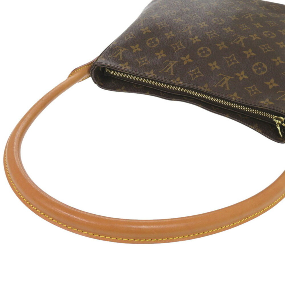 LOUIS VUITTON Authentic Brown Monogram Looping GM Shoulder Bag - Picture 8 of 11